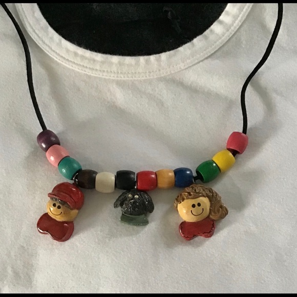 Jewelry - HAND PAINTED ARTIST NECKLACE W BRIGHTON POUCH